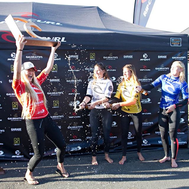 Congrats <a href="/EllaWilliams_/">Ella Williams</a> on taking out the <a href="/RipCurlPro/">RipCurlPro</a> Raglan <a href="/GalbraithsAles/">Galbraith's Alehouse</a> .@ripcurl_newzealand @radiohaurakinz @surfingnz <a href="/pitapitnz/">Pita Pit New Zealand</a>