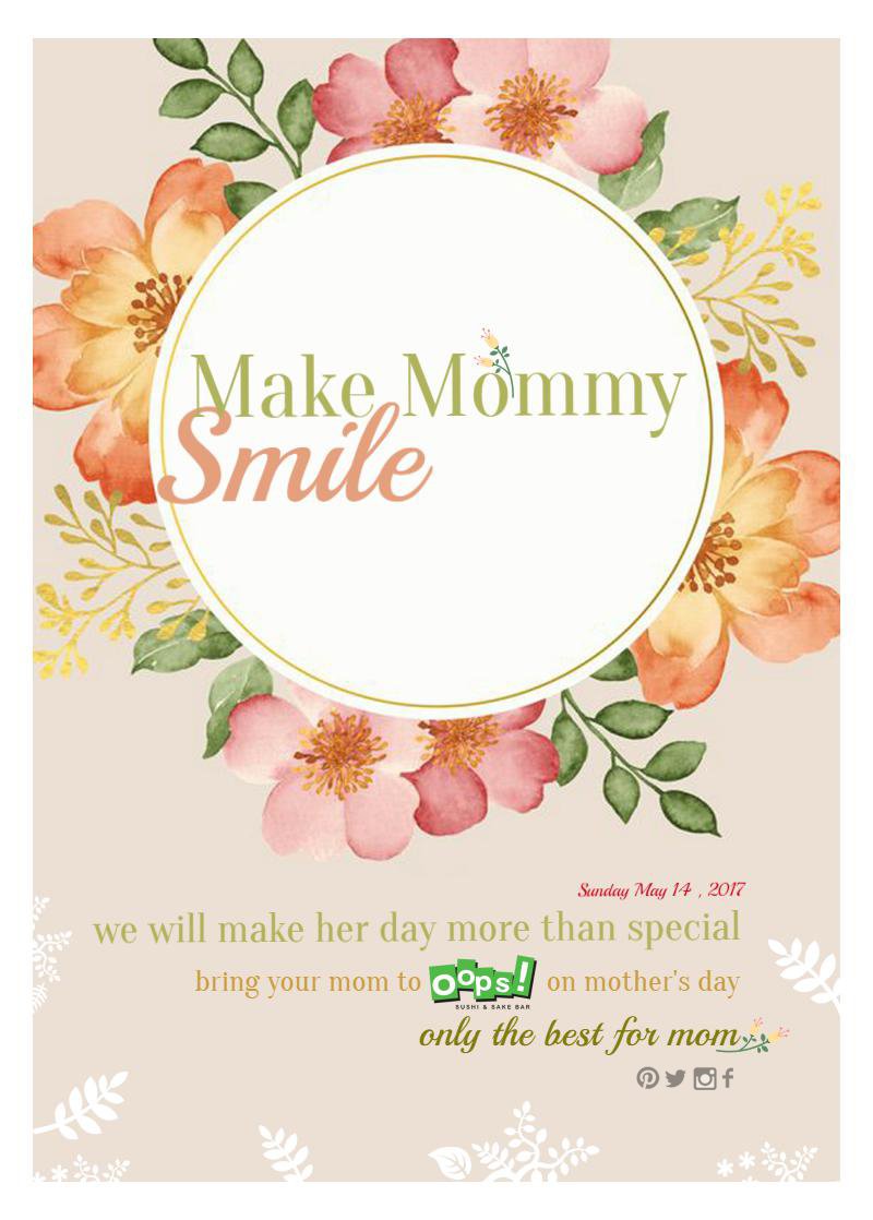 OopsSushi's tweet photo. Mother's Day πΊplan for your lovely Mom π€ππ @oops
Gift card available or call for π³π³
reservation 310.478.8991 πππ
#oopssushi https://t.co/ZhYyAyRt9J