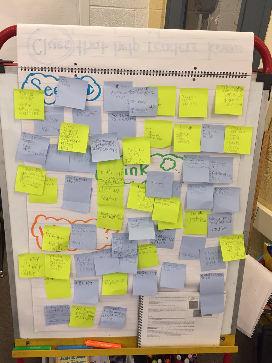 MMjarrold's tweet photo. See, Think, Wonder with 3D shapes. Sharing our observations, prior knowledge and wonderings. https://t.co/Ksu7fR3m9G