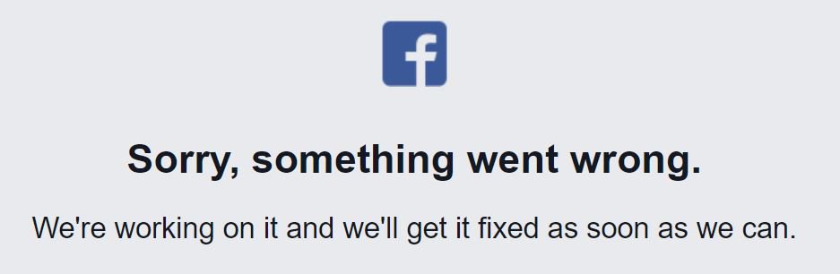 MaggsRacing's tweet photo. Well that's awkward. #facebookdown https://t.co/QxuyAuor5U