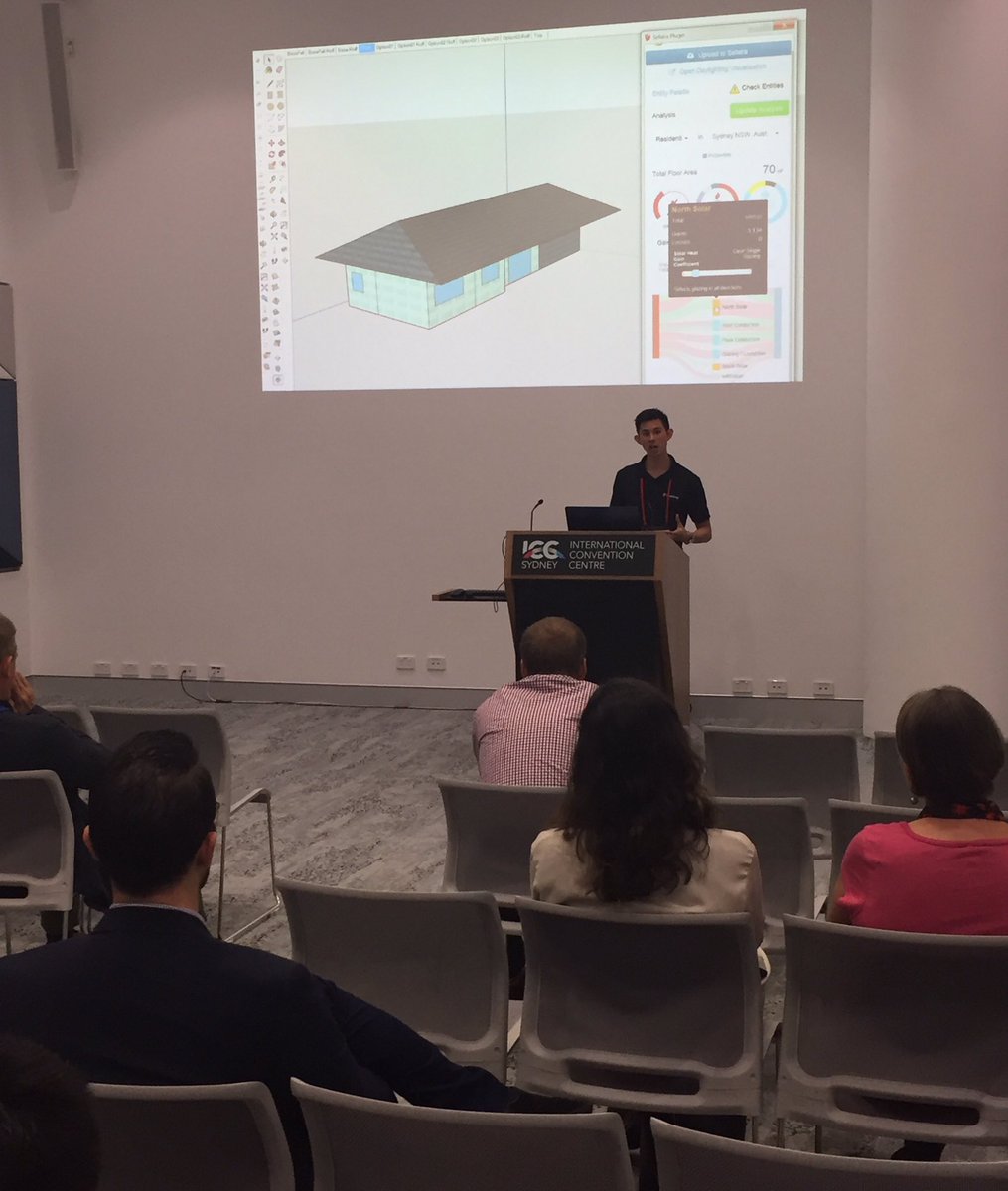 James Charnley demonstrating how to use the Safaira plugin for SketchUp to analyse building performance <a href="/TransformUC/">Transform 2017</a>