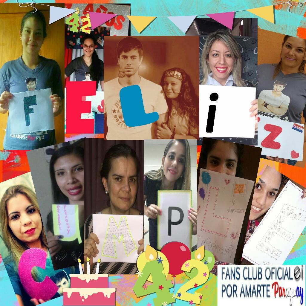 eiPorAmarte_py's tweet photo. Feliiiz cumpleaños @enriqueiglesias te deseamos desde #Paraguay todo tu #FceiPorAmartePy 🎂🎈🎉🎁😍 #teamamos https://t.co/MDNMMrmyYu