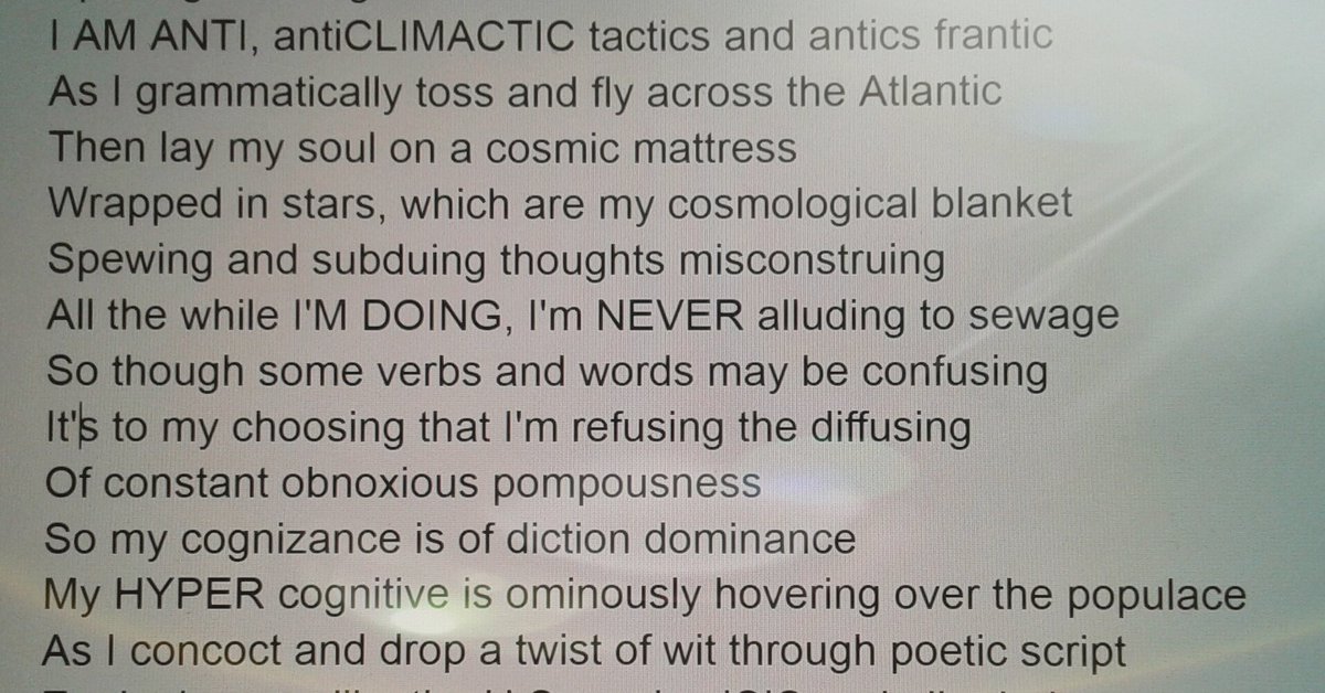 PRPSFL_PARIAH's tweet photo. #HIPHOP, #RHYME, #SYLLABICATE, #WORDSMITH, #CREATOR, #POET, #SCRIPTURIENT, #GRAMMARIAN, #FOCUSED, #SYNTACTICIAN, #ARTISTRY,#SAVANT, #ODDITY https://t.co/jwRY7WWzB9