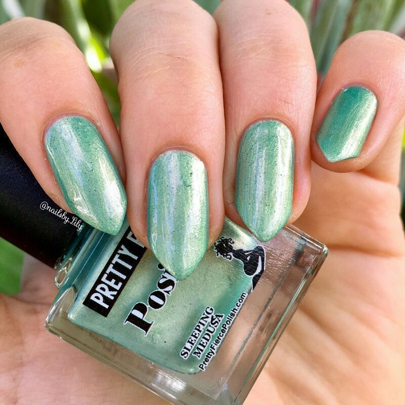 Check Out Posiden from Our Mermaid Collection ♡ Perfect for Your Spring #Nails PrettyFiercePolish.com/collections/pr… #NailPolish
