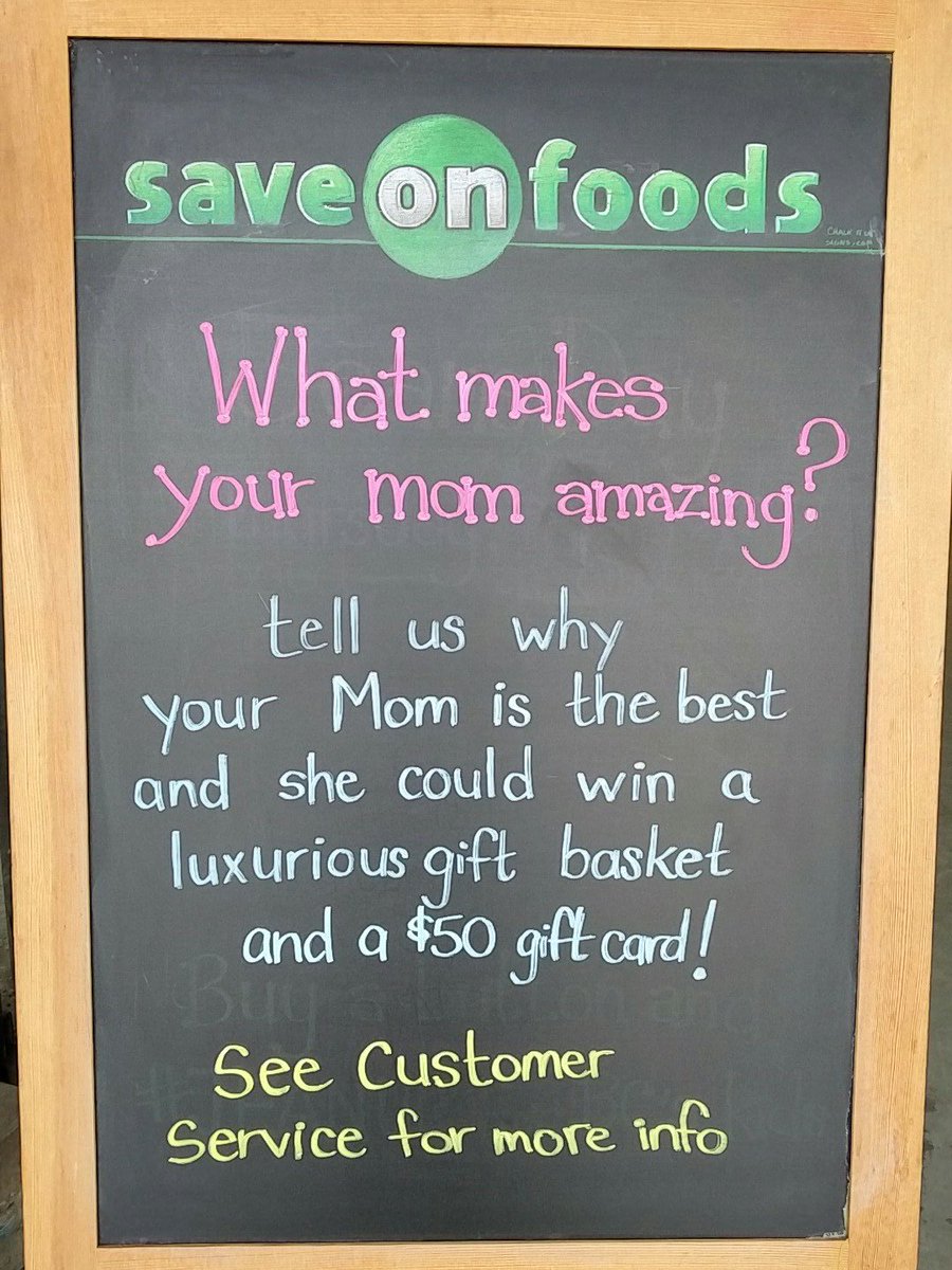 How about winning your mom a gift basket? Also, the first 200 moms on May 14th receives a free carnation. Celebrate mom! #NorthVan #momsday