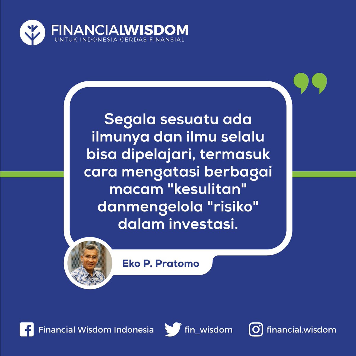 Memiliki ilmu sangatlah penting, mengapa? Karena akan menghadapi berbagai macam faktor dalam berinvestasi #FinancialWisdom #CerdasFinansial