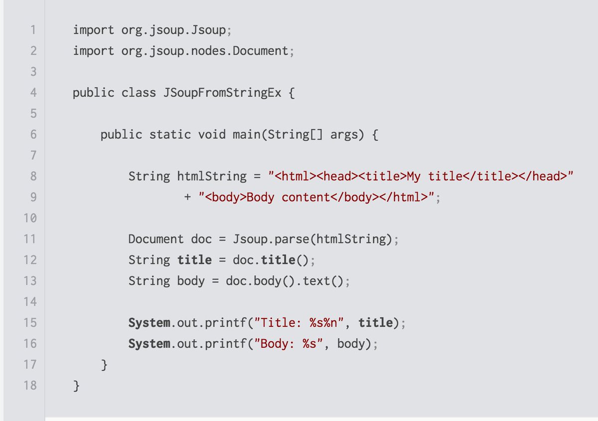 java's tweet image. Introductory tutorial of the #Jsoup #HTML parser.

aboullaite.me/jsoup-html-par…