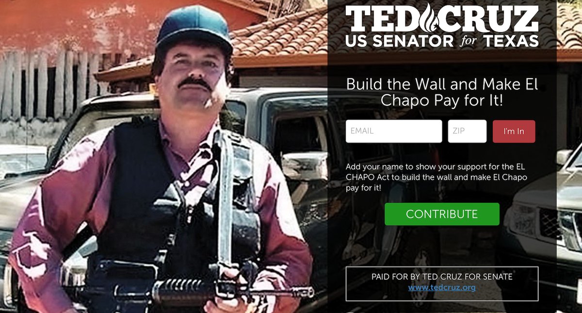 faga_emma's tweet photo. Build the wall and make El Chapo pay for it: https://t.co/SCTAEQUHfF by #wavmakr via @c0nvey https://t.co/l1xLgPfVVP