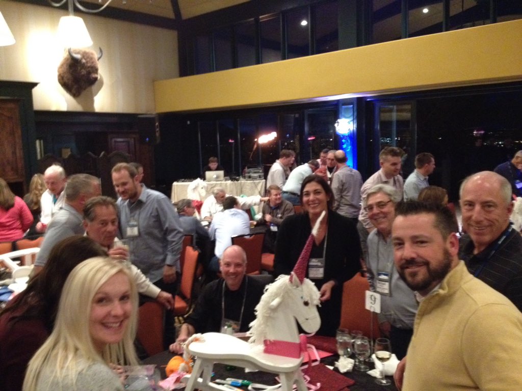 ClaireCPMG's tweet photo. Cheyenne Lodge dinner and building unicorn rocking horses at #buildpoint17 https://t.co/vtPIjD7IYP