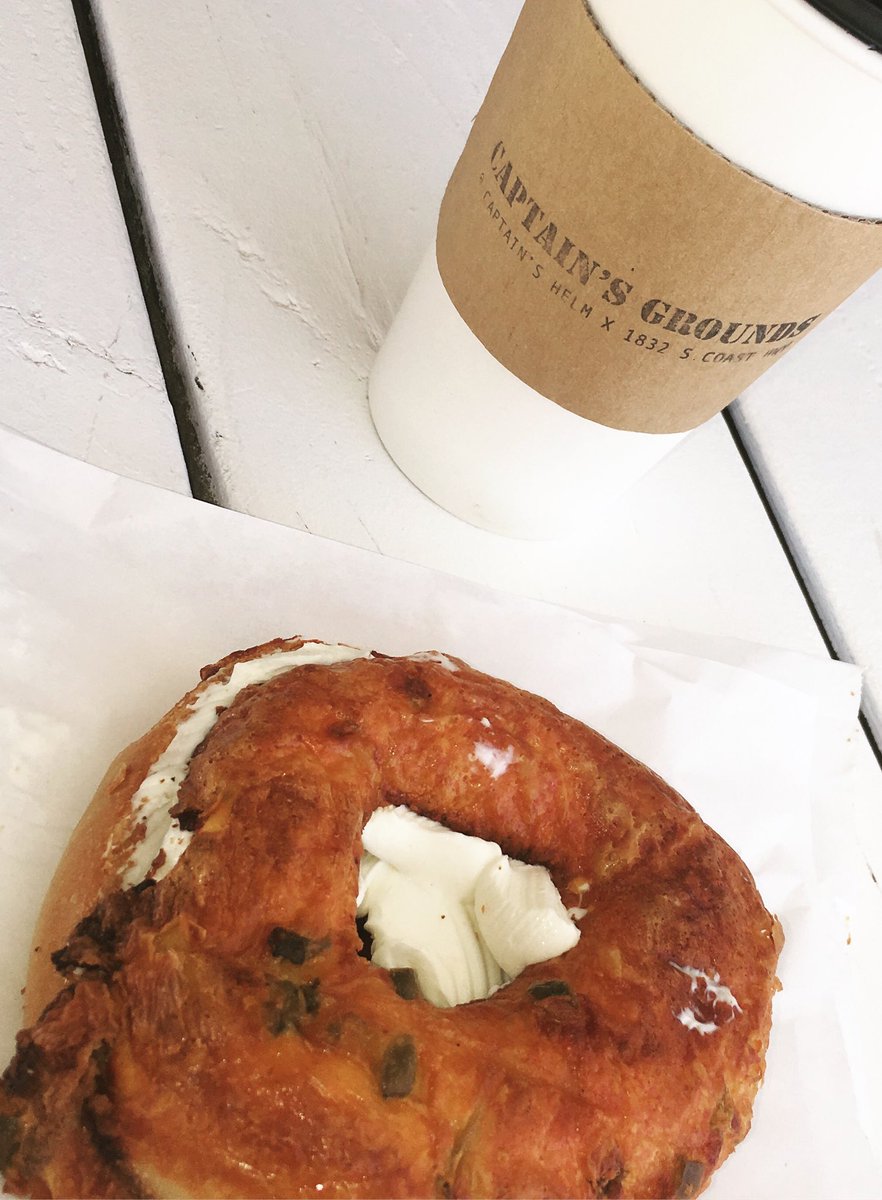 #CaptainsGroundsCoffee #Oceanside #tasteoceanside #local #coffee #tea #bagel #oside #ca #calilifestyle #westcoast #goodvibes #tea #eat #yum