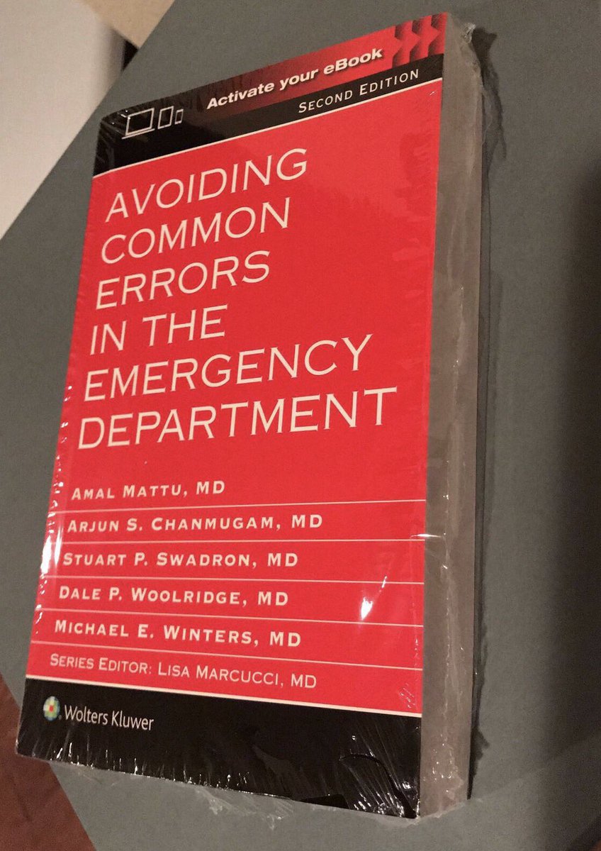 justanERdoc's tweet photo. HOT OFF THE PRESS 🤓can't wait to read the new edition of my favorite EM book @amalmattu #EMforever https://t.co/tWHkGkZ4DN