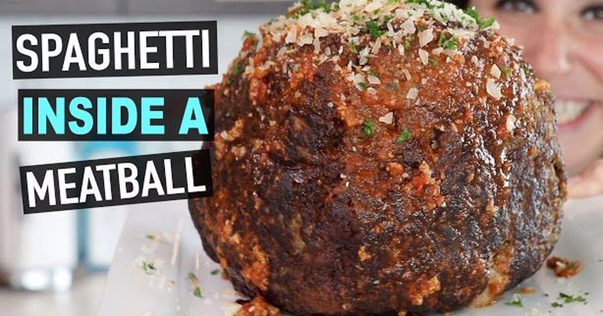 I_AM_Finance's tweet photo. The spaghetti-stuffed meatball is here to make you feel bloated https://t.co/ct58dGQfiZ #Hellthyjunkfood #Food https://t.co/mJpwku6qRl