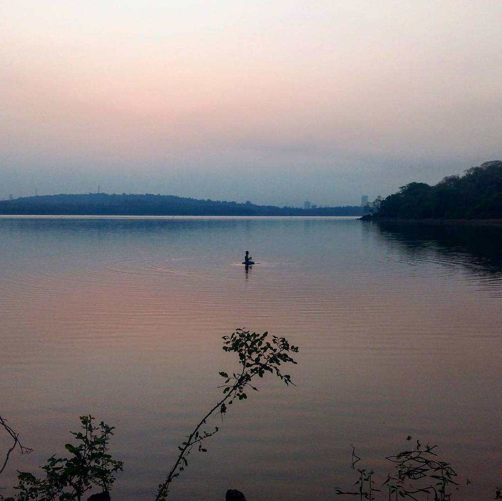 ShuklaJi_'s tweet photo. Ripples of the lone ranger. 
This man is here to fish early morning before the sun is up at the water body of infa… https://t.co/xrzsVmbkHx https://t.co/VBWwm0nHbg