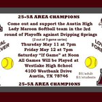 Photo by AustinHighSoftball (@MaroonSoftball)