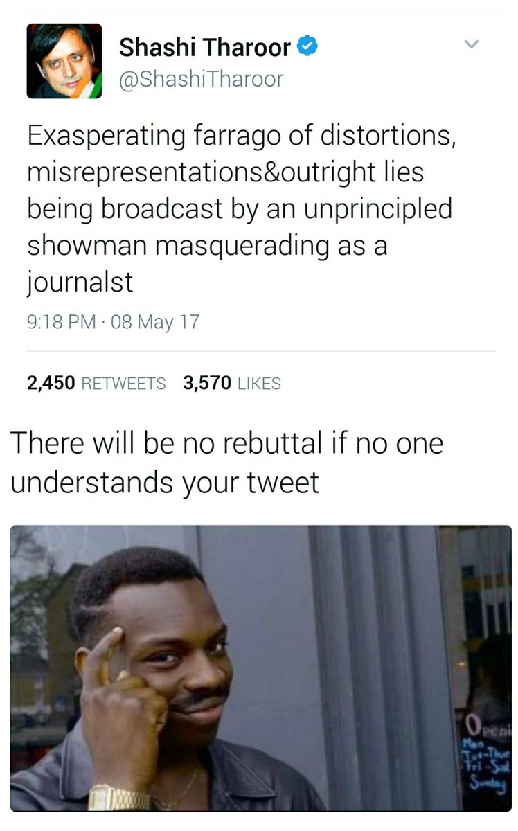 Sarcasm_So's tweet image. Nice move @ShashiTharoor