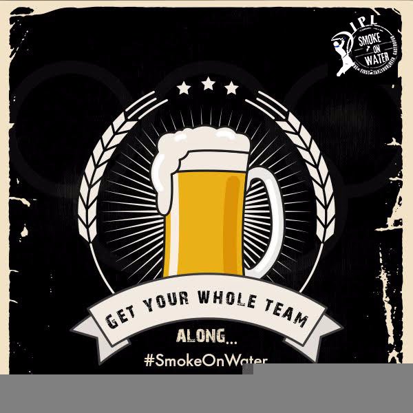 SmokeOnWaterDEL's tweet photo. Who are you rooting for tonight? #IPLatSmokeOnWater with #TapBeer #Cocktails #BigGuyBurger #FieryWings and more #IPL #10SaalAapkeNaam https://t.co/J8shvjArCU