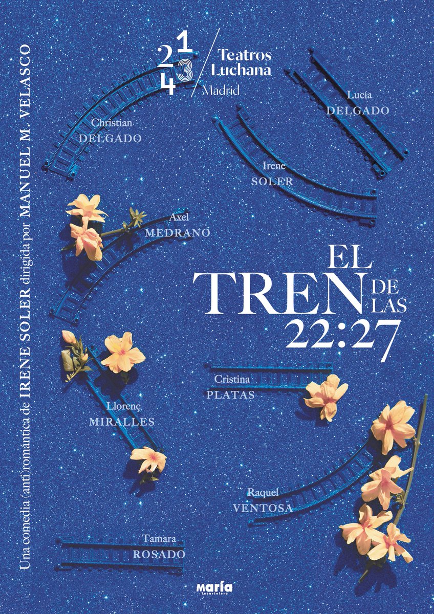 ElTrenDeLas2227's tweet photo. ¡ÚLTIMAS FUNCIONES DE MAYO!

¿Aún no te has subido a #ElTrenDeLas2227? Los sábados a las 20h en @TeatrosLuchana:

https://t.co/MuHON0QpH7 https://t.co/UgK4mCWgth