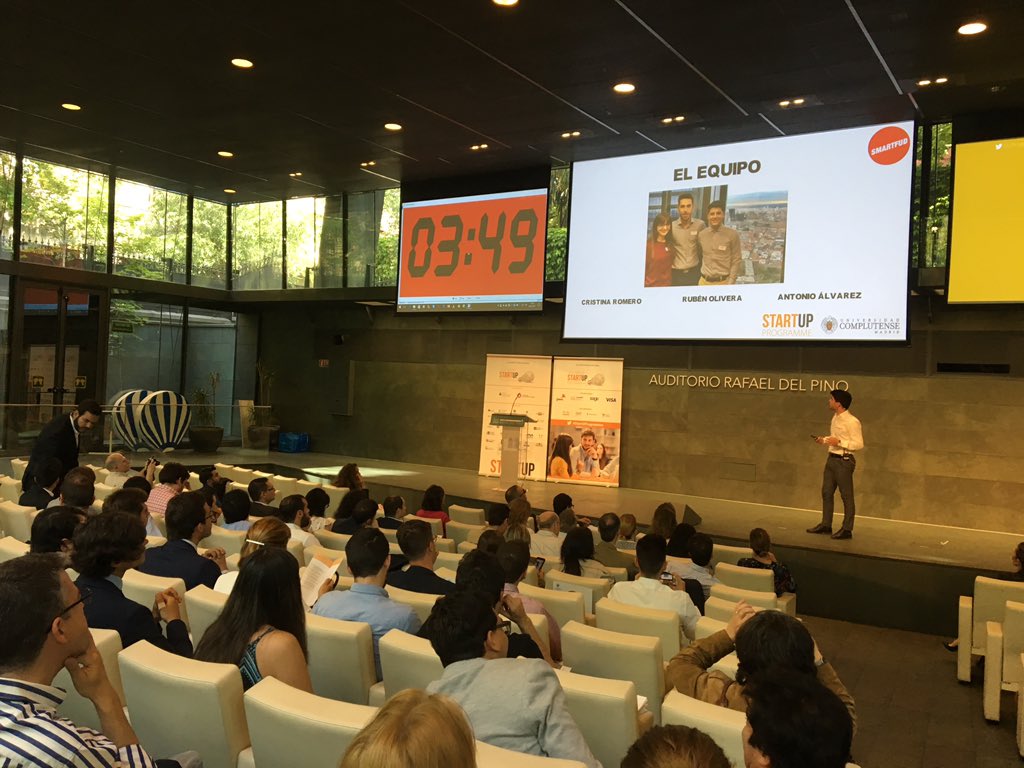 FUEONLINE's tweet photo. .@SUProgramme @frdelpino @ThEventMusic @UAM_Madrid Con el software de SmartFud (@unicomplutense), los restaurantes simplificarán su gestión 🍴 #SUProgramme #emprendedores https://t.co/5EAcDgV7NP