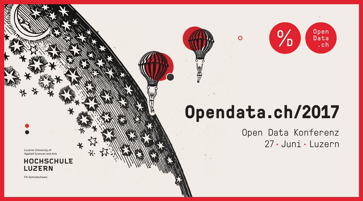OpendataCH's tweet photo. Wir können es kaum erwarten: Am 27. Juni findet die #OpenData Konferenz in Luzern statt. Jetzt anmelden unter https://t.co/eQ76C0HugZ 🔓💾😀 https://t.co/UxxNKrWwzu