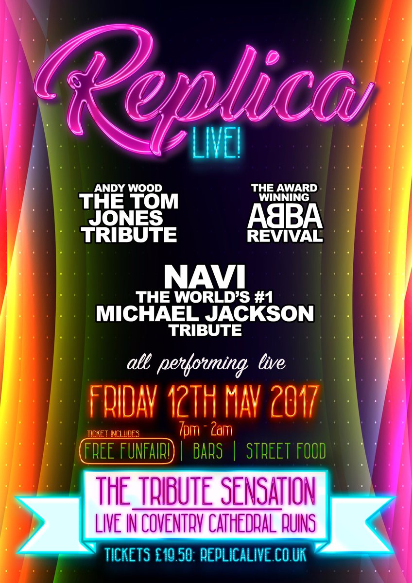 THIS WEEK! World-class tribute acts assemble at #Coventry Cathedral in Replica LIVE! Fri 12 May 🎤🎶 whatsonlive.co.uk/news/coventry-…