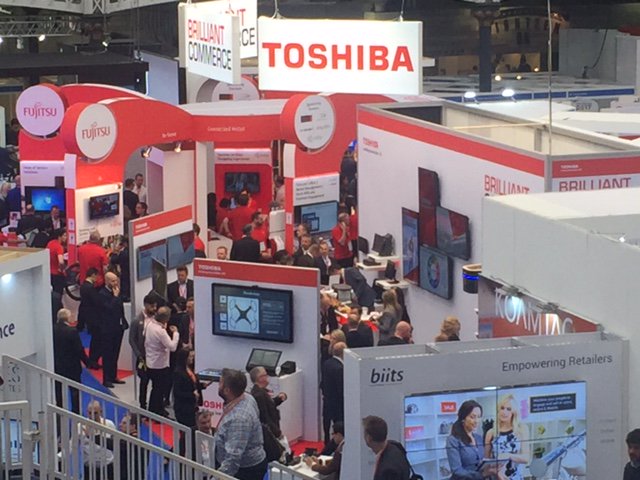 ToshibaCommerce's tweet photo. Day 2 #RBTE17 Stop by Stand 577 to visit Toshiba and our partners @ecrebo @SignStix @SelectronixLTD for the latest #retail store solutions https://t.co/CwwcnSVy8o