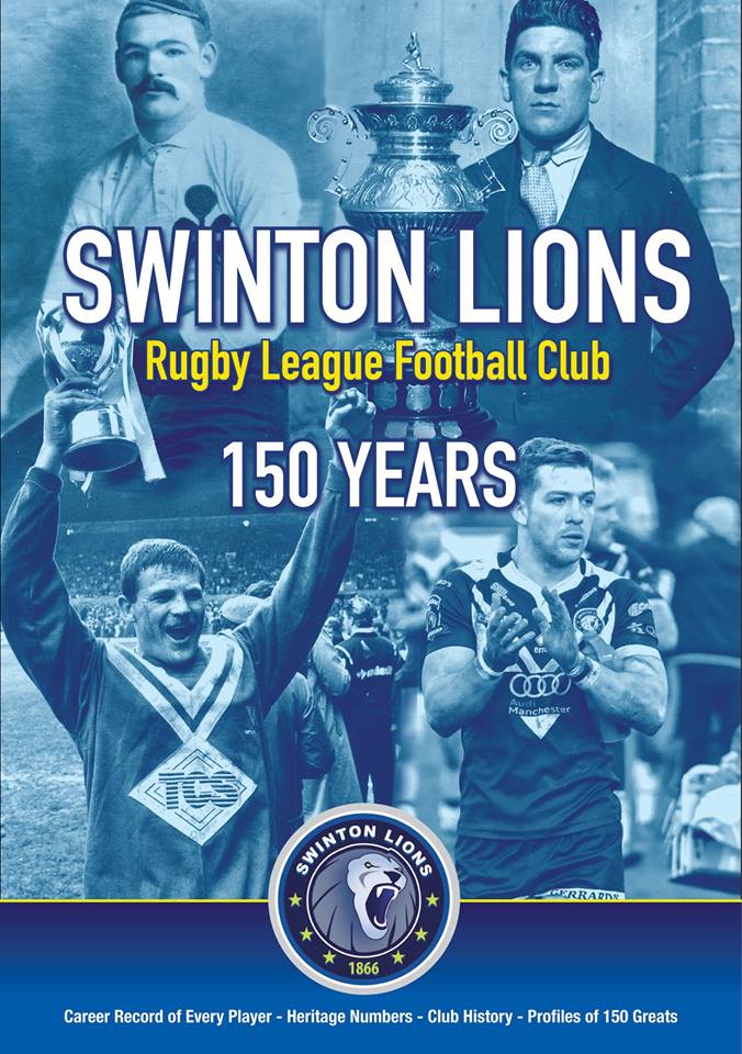 FoundationLions's tweet photo. The new Swinton 150 years history book includes detailed profiles of Wigan born legends @WiganWarriorsCF buy here👉 https://t.co/Q38yIi1vp9 https://t.co/vADo3zc0lI