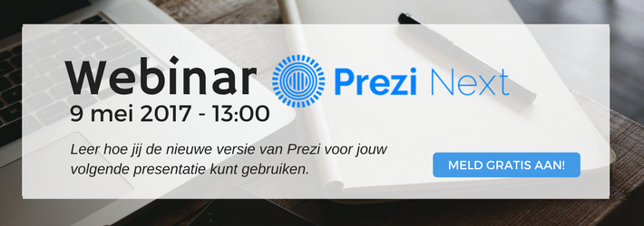 Straks om 13.00 uur hét webinar over Prezi Next, de nieuwe Prezi versie. Nog maar een paar plaatsen... attendee.gotowebinar.com/register/47732…