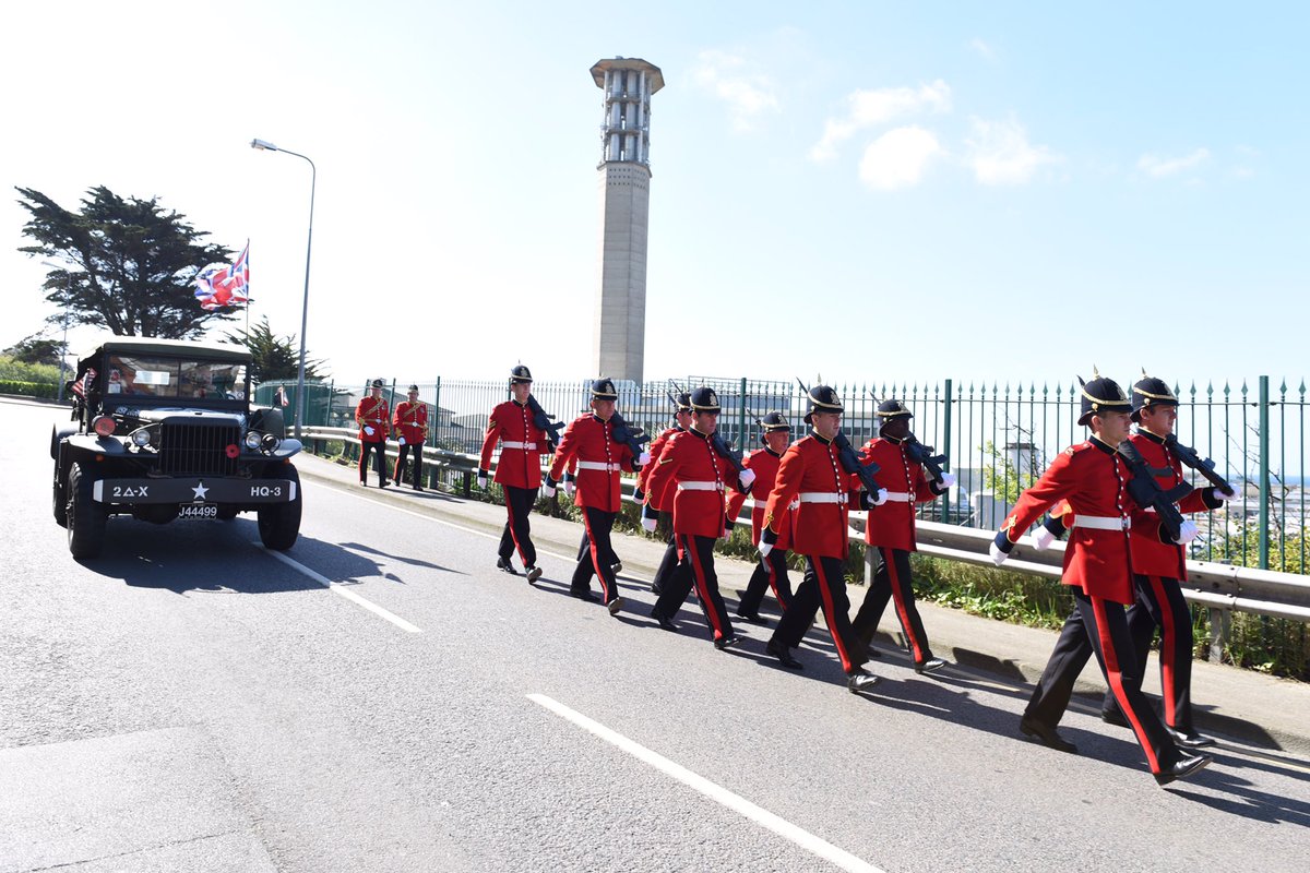RMonREM's tweet photo. LIVE @LiberationDayCI @RMonREM @StHelierJsy @BritishArmy @Proud_Sappers @BBCJersey @BBCNews @JEPnews @BBCCINews @itvchanneltv https://t.co/5DBmK99b6c