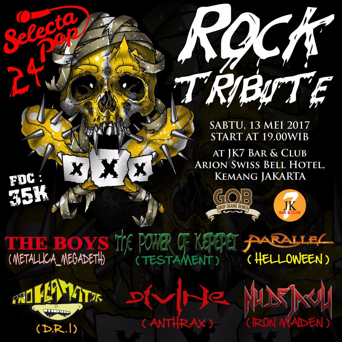 DIVINE_thrash's tweet photo. Sabtu ini di JK7 Kemang! #SelectaPop https://t.co/v3ptJ3TfX1
