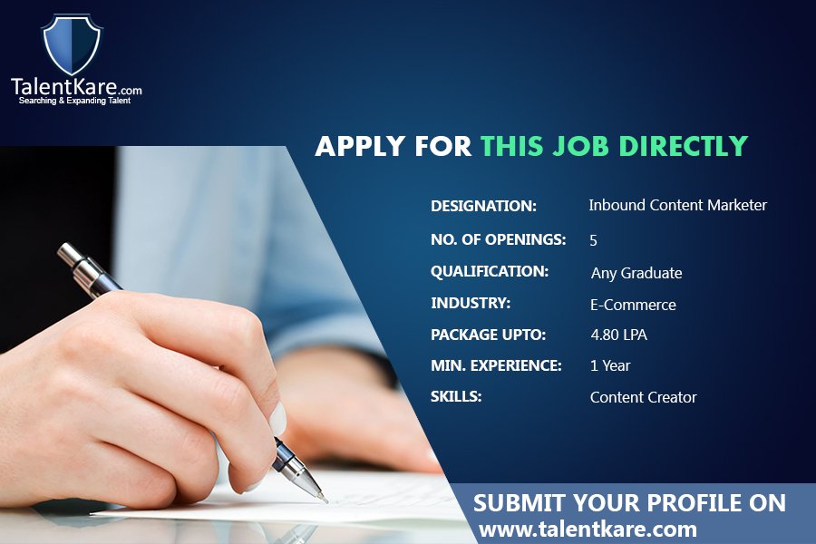 talentkare's tweet photo. Good Morning
Now Apply for #Jobs Directly!
Upload #Resume at: https://t.co/ioyW0BRTQS https://t.co/BZ5RqwLRfS