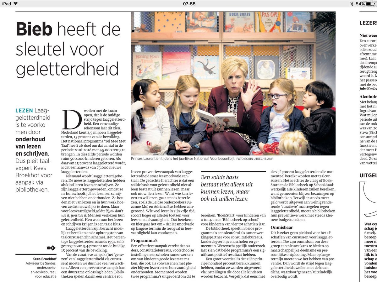 m4rgriet's tweet photo. Mooi pleidooi van @BroekhofK over de rol van de bibliotheek bij de bestrijding van laaggeletterdheid. https://t.co/BsZoX9IyTg