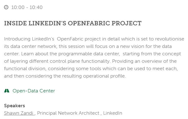 DCDEvents's tweet photo. Hall 2 10:00-10:40- See @ShawnZandi talk about @LinkedIn's OpenFabric Project, at #DCDMiddleEast now https://t.co/gnevixOcm3 https://t.co/F1mmL9PRgf