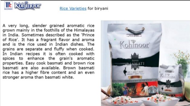 BestBasmatiRice's tweet photo. Explore kohinoor different basmati #RiceVarieties ,finest quality of rice brand. https://t.co/C1FoMPSD8T https://t.co/aOcvmVZyJr