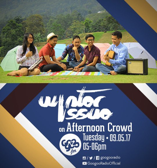 googooradio's tweet image. Afternoon Crowd this Tuesday, 09.05.17 with Winter Issue, streaming online on googoo.fm! #AfternoonCrowd