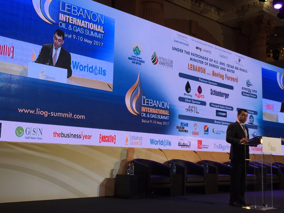 LebanonGasOil's tweet photo. LIVE from Hilton Hotel: Opening session with Mr. Raffic Koussa Energy One GM, HE Cesar Abi Khalil talking about the big O&amp;G hope.
#LIOG2017 https://t.co/3ciPE7XIne