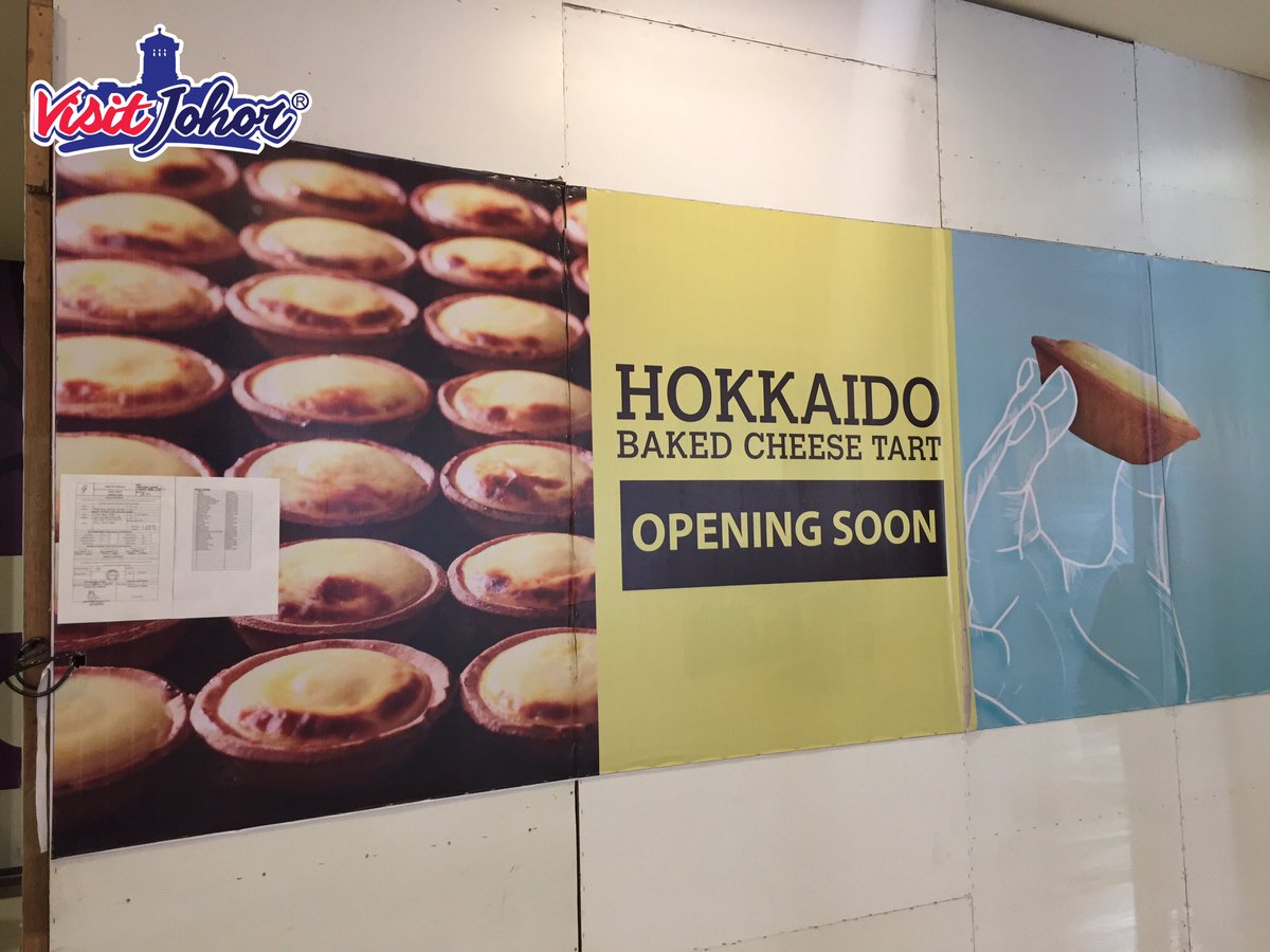visitjohor_'s tweet photo. Tak lama lagi outlet Hokkaido Baked Cheese Tart akan dibuka di Galleria@Kotaraya (Satu floor dengan Pappa Roti) 😍 #VisitJohorUpdate https://t.co/CJ1oxSrJLe