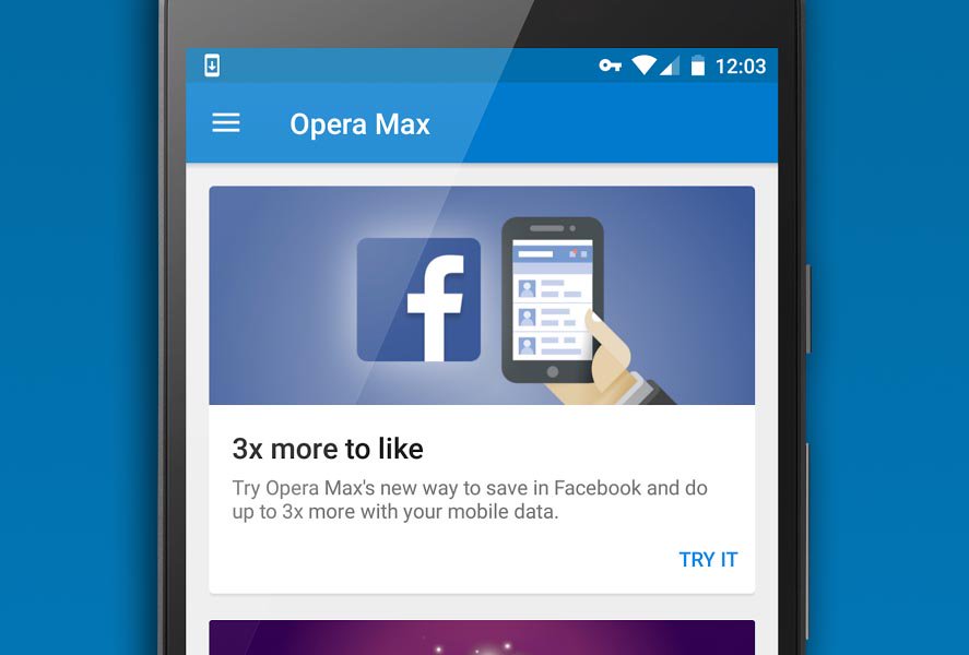 Uptodown_es's tweet photo. El economizador de datos móviles #OperaMax lanza versión 3.0 que incluye un modo de ahorro de datos para Facebook. https://t.co/f4v7v9lI2i https://t.co/UvDEK16phV