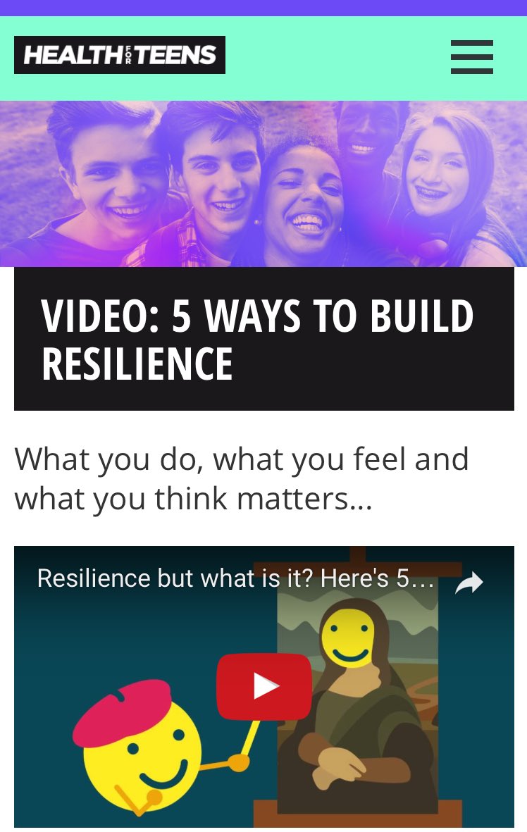 Say it with me: 'I am epic!' - it's all about managing your feelings #resilience #MentalHealthAwarenessWeek healthforteens.co.uk/feelings/resil…