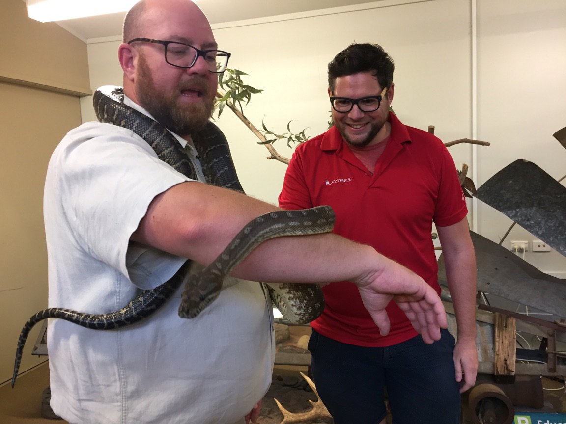 aj_aspire's tweet image. Our Tom from @ASPIREUNSW  being brave with our Year 11 students in Dubbo this week #outreachmatters