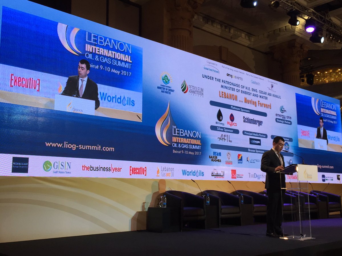 mestrate's tweet photo. Lebanon - Minister @CesarAbiKhalil talking about the big Oil & Gas hope #LIOG2017 @LebanonGasOil @LebGasPetrol https://t.co/p0DBvpIdFj