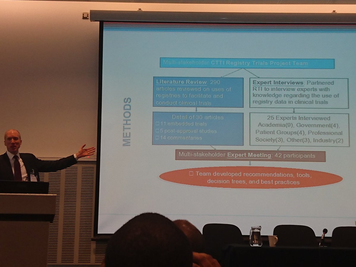 GilliesKatie's tweet photo. Ted Listing discussing the work @CTTI_Trials are running on #RRCTs - great to see patients being considered as experts #ICTMC2017 https://t.co/6eU0ikvSEy