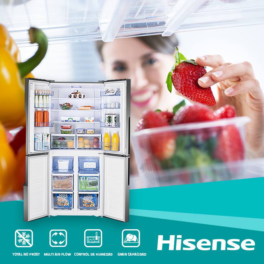 HisenseIberiaES's tweet image. Con los nuevos frigoríficos #CrossDoor de #Hisense, conserva todos tus alimentos durante más tiempo gracias al sistema #MultiAirflow
