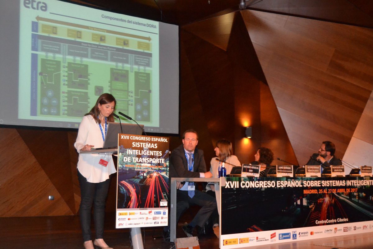 Project_DORA's tweet photo. Project DORA, a multimodal door-to-door mobility solution, presented by @PbellverEtraid @ XVII Spanish ITS Congress #itsespaña #itsspain https://t.co/T7GJPKC6K1