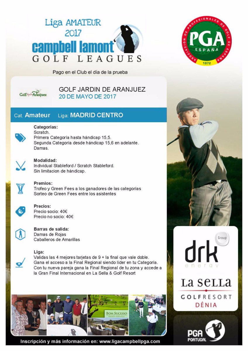 armando68martin's tweet photo. ya tenéis abiertas las inscripciones para la cita de la Liga PGA Campbell en la zona centro en el Jardín de Aranjuez el 20 de Mayo .Saludos. https://t.co/jjNknf9UVU