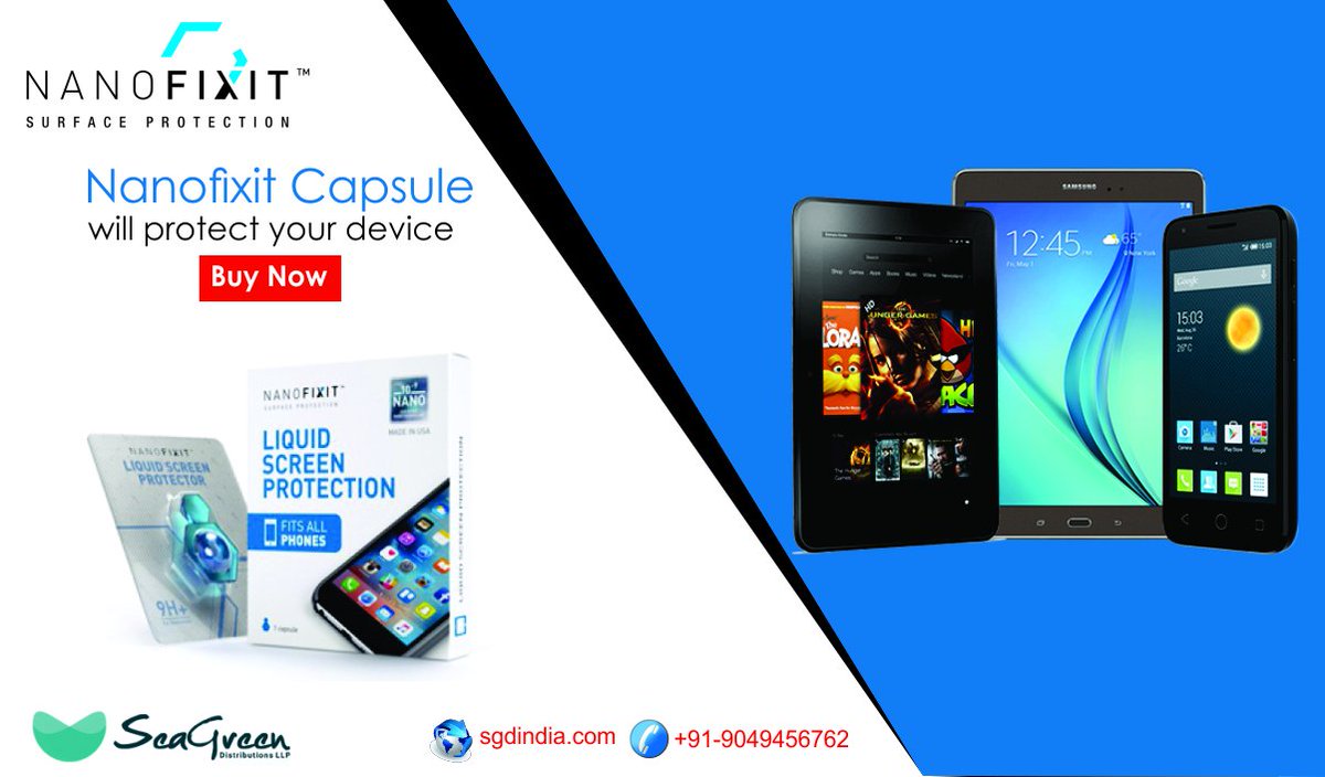 Sgdindia's tweet photo. #Capsule #Packaging #Nanofixit will fit to all device and protect your favorite device for up to 1 year.
#9Hhardness most #versatile https://t.co/Q5Ix9bUs6C