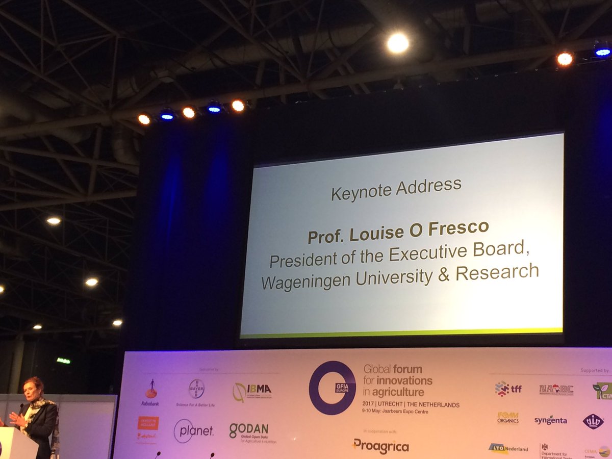 Grodan's tweet photo. "Dialogue with society is crucial in scope of innovation in food production" #GFIAeurope https://t.co/LB3d1qgclv
