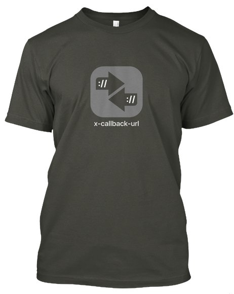 xcallbackurl's tweet image. ICYMI: Limited run x-callback-url T-Shirt available. All proceeds benefit St. Jude Children’s Hospital. teespring.com/x-callback-url…