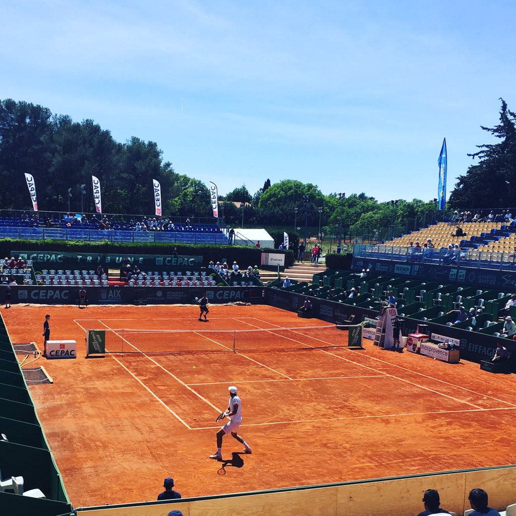 Steven Imbert (@stevenimbert) on Twitter photo C est parti pour <a href="/jimchardy/">Jeremy Chardy</a> à <a href="/OpenduPaysdAix/">Open Aix Provence Crédit Agricole</a> face à Christian #Garin 3-3 #tennis <a href="/ATPChallenger/">ATP Challenger Tour</a> #Aix <a href="/laprovence/">La Provence</a> C est parti pour <a href="/jimchardy/">Jeremy Chardy</a> à <a href="/OpenduPaysdAix/">Open Aix Provence Crédit Agricole</a> face à Christian #Garin 3-3 #tennis <a href="/ATPChallenger/">ATP Challenger Tour</a> #Aix <a href="/laprovence/">La Provence</a>