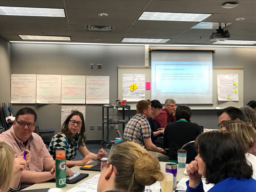 kimpavlovich's tweet photo. Anoka Hennepin teachers and administrators discussing our "True North" #tomschimmer @AHSchools https://t.co/InWNdy3hKv