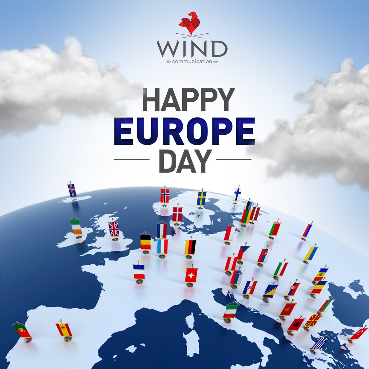 WindCommunicate's tweet photo. Dan Evrope! #happyeuropeday #europeday #victoryday #9thmay #freedom #liberty #serbia #wearewind #windcommunication https://t.co/6DWZOLqVz4